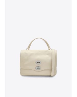 Zanellato Small Postina Leather Top Handle Bag - White