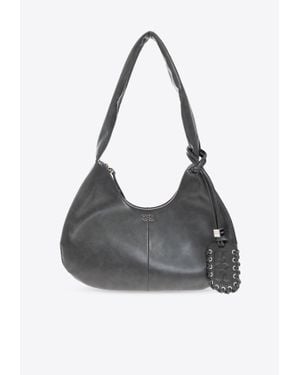 Ganni Medium Bou Shoulder Bag - Black