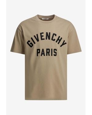 Givenchy Logo-Printed Crewneck T-Shirt - Natural