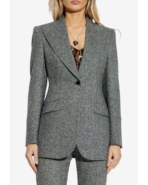 Dolce & Gabbana Single-Breasted Jacket - Gray