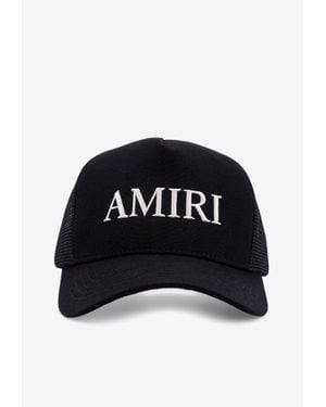 Amiri Logo Embroidered Baseball Cap - Black
