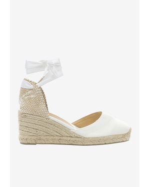 Castañer Carina 70 Wedge Espadrilles - Natural