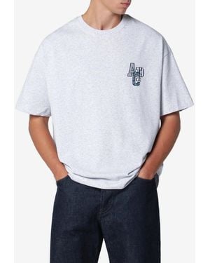 A.P.C. Bruno Logo Appliqué Crewneck T-Shirt - White
