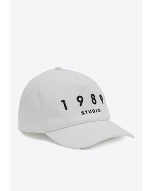 1989 STUDIO Embroidered Logo Baseball Cap - White
