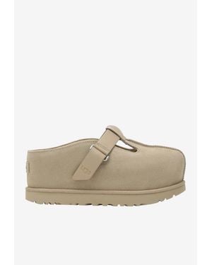 UGG Goldenstar Hi Suede Clogs - Natural