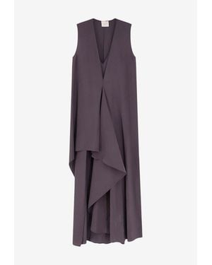 Alysi Asymmetric Sleeveless Dress - Purple