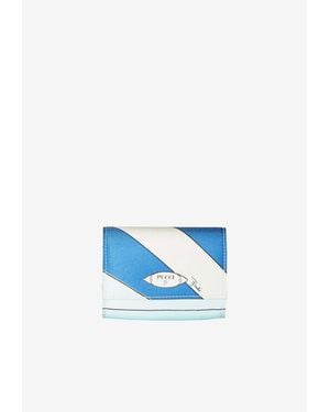 PUCCI Iride Print Coin Wallet - Blue
