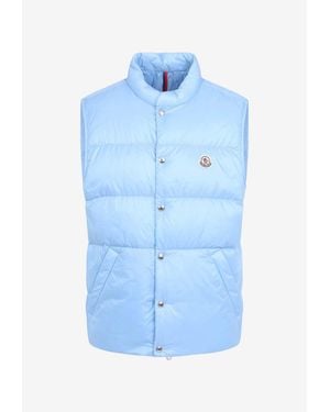 Moncler Tuquerouye Quilted Down Vest - Blue