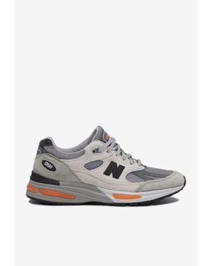 New Balance 991V2 Low-Top Trainers - Grey