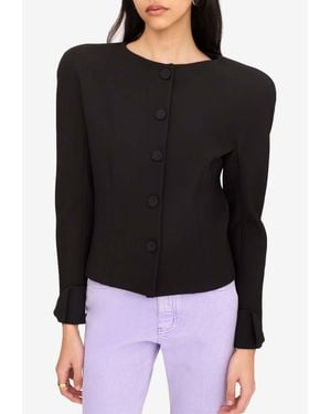 Chloé Collarless Fitted Jacket - Black
