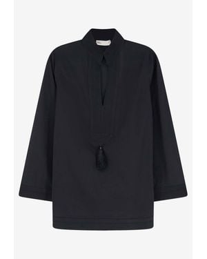 Tory Burch Tassel Tunic Top - Blue