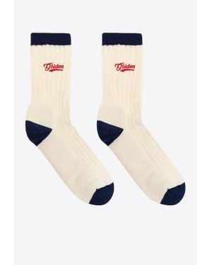 Golden Goose Distressed Logo Ankle Socks - Black