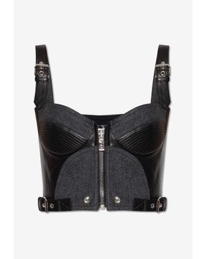 Versace Cropped Top - Black