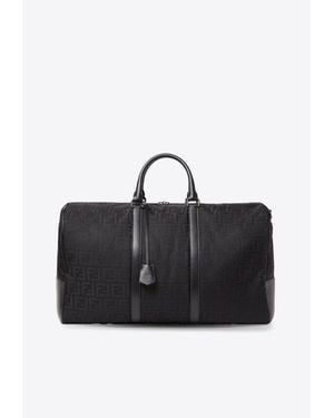 Fendi Monogram Zipped Suitcase - Black