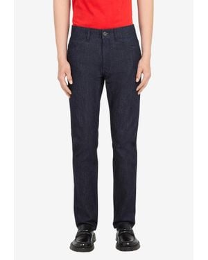 Ferragamo Slim Fit Denim Pants - Blue