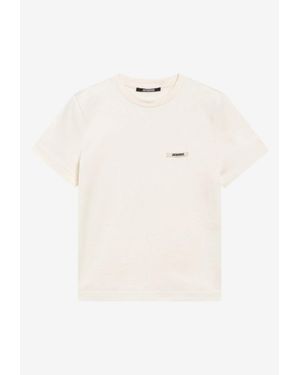 Jacquemus Gros Grain Fitted T-Shirt - Natural