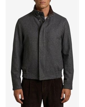 Lardini Zipped Bomber Jacket - Gray