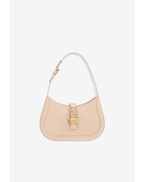 Versace Small Greca Goddess Hobo Bag - White