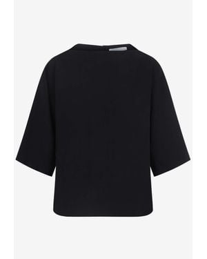 Studio Nicholson Basco Boat Neck Top - Blue