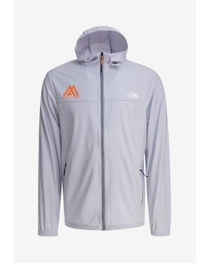 The North Face Logo Print Zip-Up Jacket - Purple
