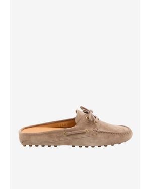 Tod's Boat Slider Sandals - White