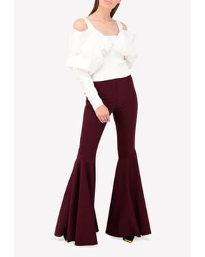 Ellery Jacuzzi Classic Full Flare Pants - Red