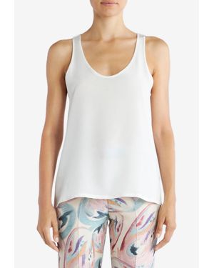 Etro Silk Sleeveless Top - White
