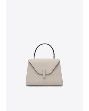 Valextra Iside Leather Crossbody Bag - White