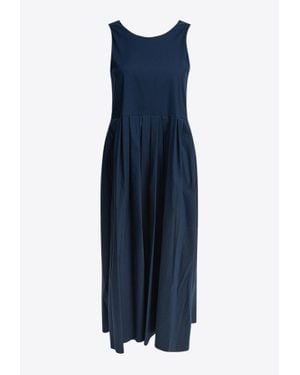 Max Mara Moira Sleeveless Midi Dress - Blue