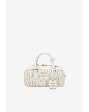 Miu Miu Arcadie Top Handle Bag - White