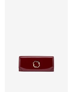 Malone Souliers Vivien Patent Leather Clutch Bag - Red