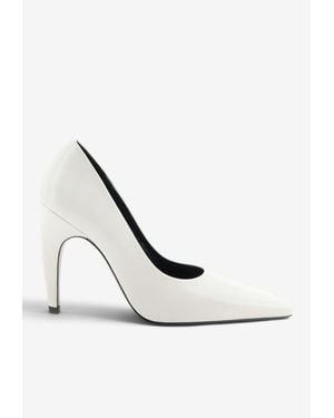 Jude Fame 105 Leather Pumps - White