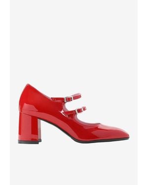 CAREL PARIS Alice 65 Mary-Jane Pumps - Red