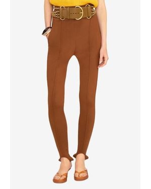 Chloé Stirrup Trousers - Brown