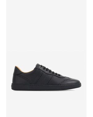 Ferragamo Achille Brog Low-Top Sneakers - Black