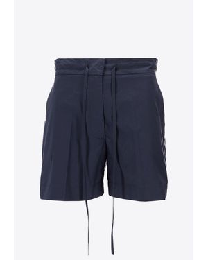 P.A.R.O.S.H. Canyox Drawstring Mini Shorts - Blue