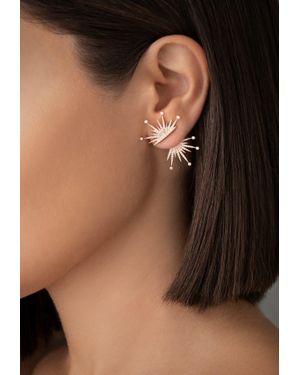 Falamank Diamond Splash Collection Earrings - Black