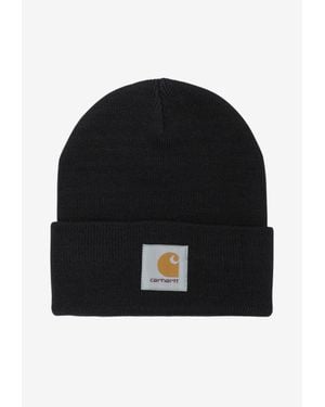 Carhartt Short Watch Logo Beanie - Black