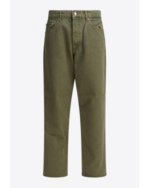 Stussy Big Ol' Straight-Leg Jeans - Green