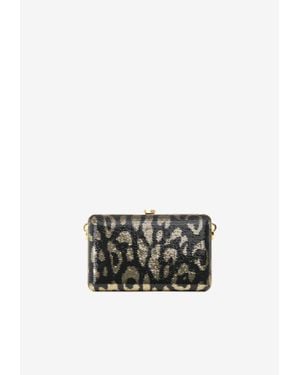 Tom Ford Sequined Leopard Clutch - White
