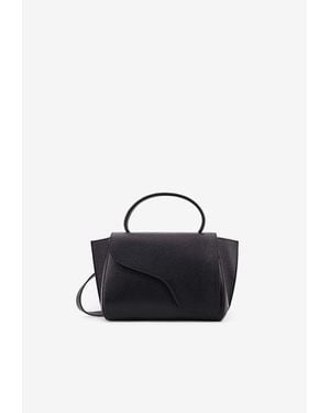 Atp Atelier Arezzo Leather Tote Bag - Black