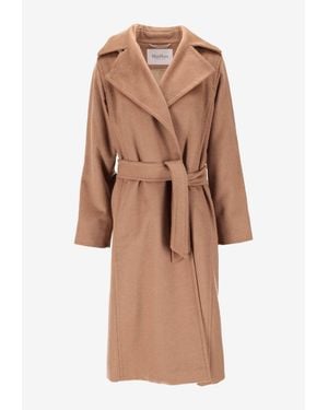 Max Mara Manuela Belted Single-Breasted Coat - Brown