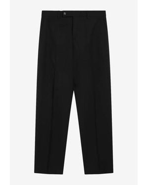 Fendi Wool Tailored Trousers - Black