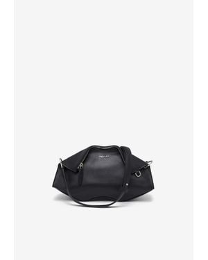 McQueen Manta Calf Leather Clutch - Blue