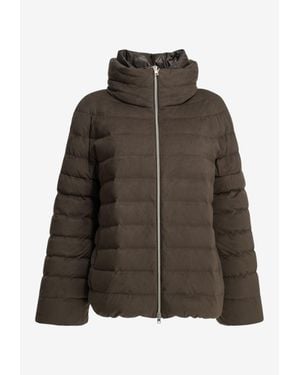 Herno Resort Short Down Jacket - Brown