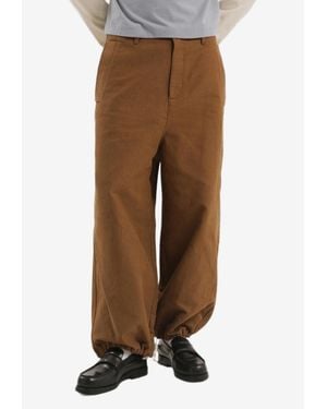 1989 STUDIO Workwear Straight-Leg Pants - Brown