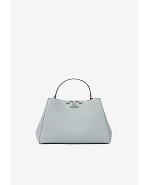 Tory Burch Eleanor Soft Satchel Leather Handbag - White