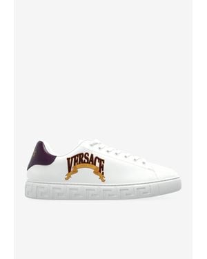 Versace Greca Low-Top Sneakers - White