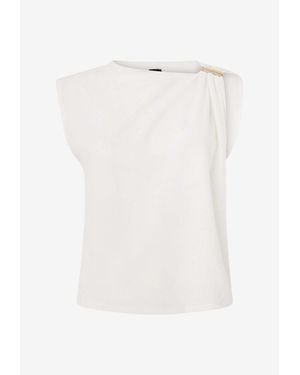 Pinko Melody Sleeveless Top - White