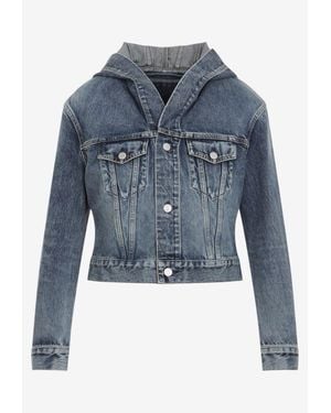 Alaïa Trucker Denim Jacket - Blue